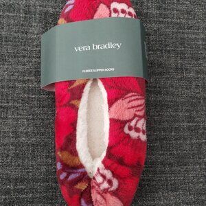 New Vera Bradley Fleece Slippers/Slipper Socks - Medium (7-8)